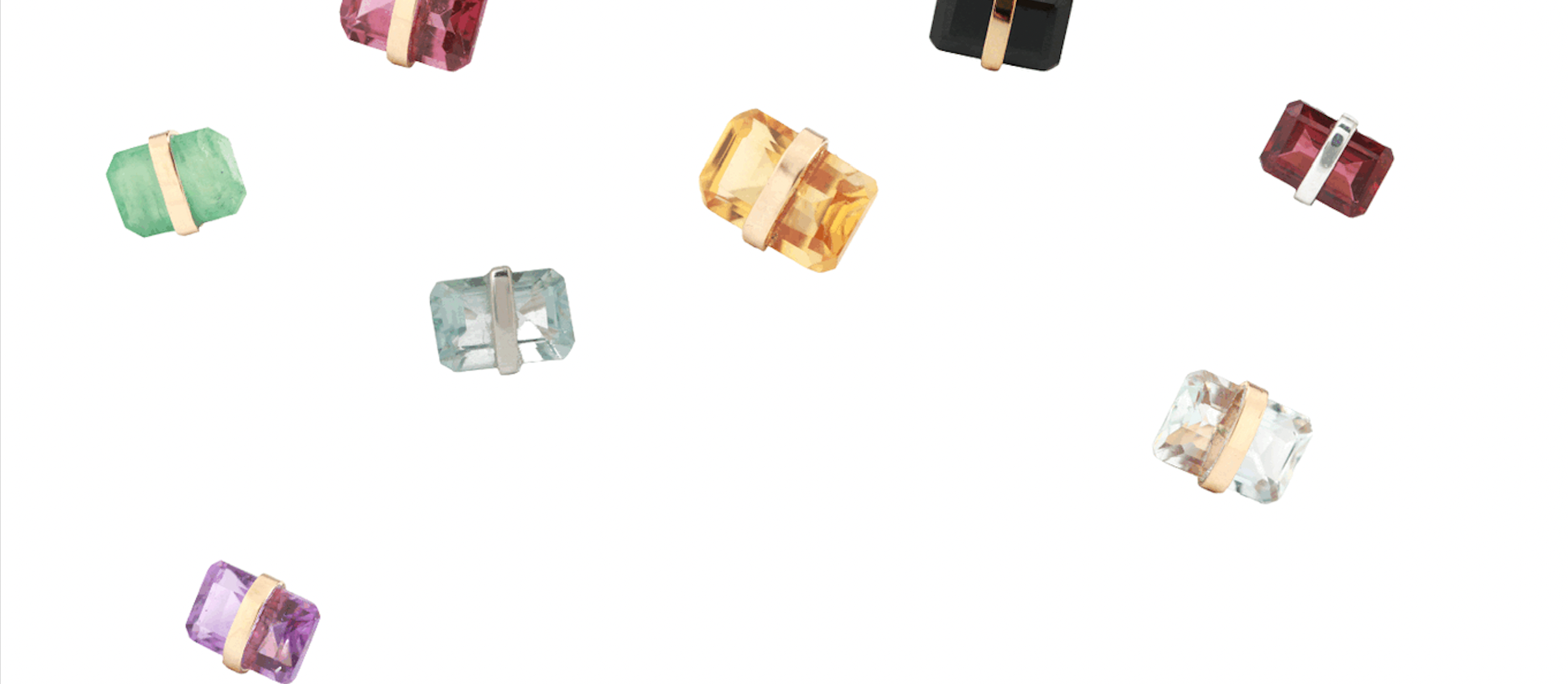 Bezel Wrapped Gemstone Studs