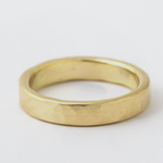 4mm Thick Hammered Solid Band - Yellow Gold 14 karat white gold HIDDEN 6987b7f712af31d5d7ebf07af552652ec9cfce4cf23a9d576d540a0e65b2e853
