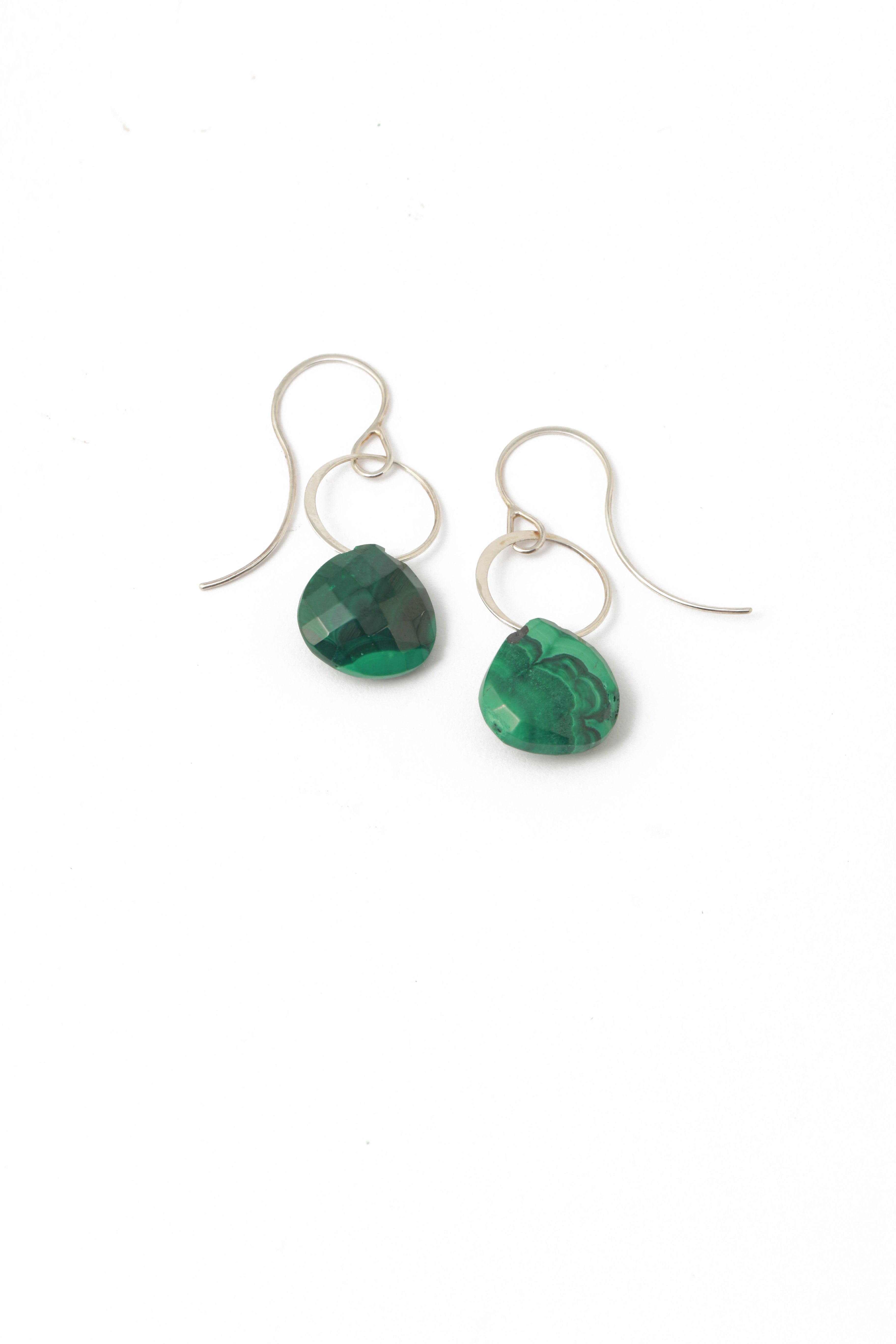 Malachite Single Drop Earrings Sterling silver Earrings 756A0790_407ca71e-86b2-469a-b31e-ee12f79ee0aa