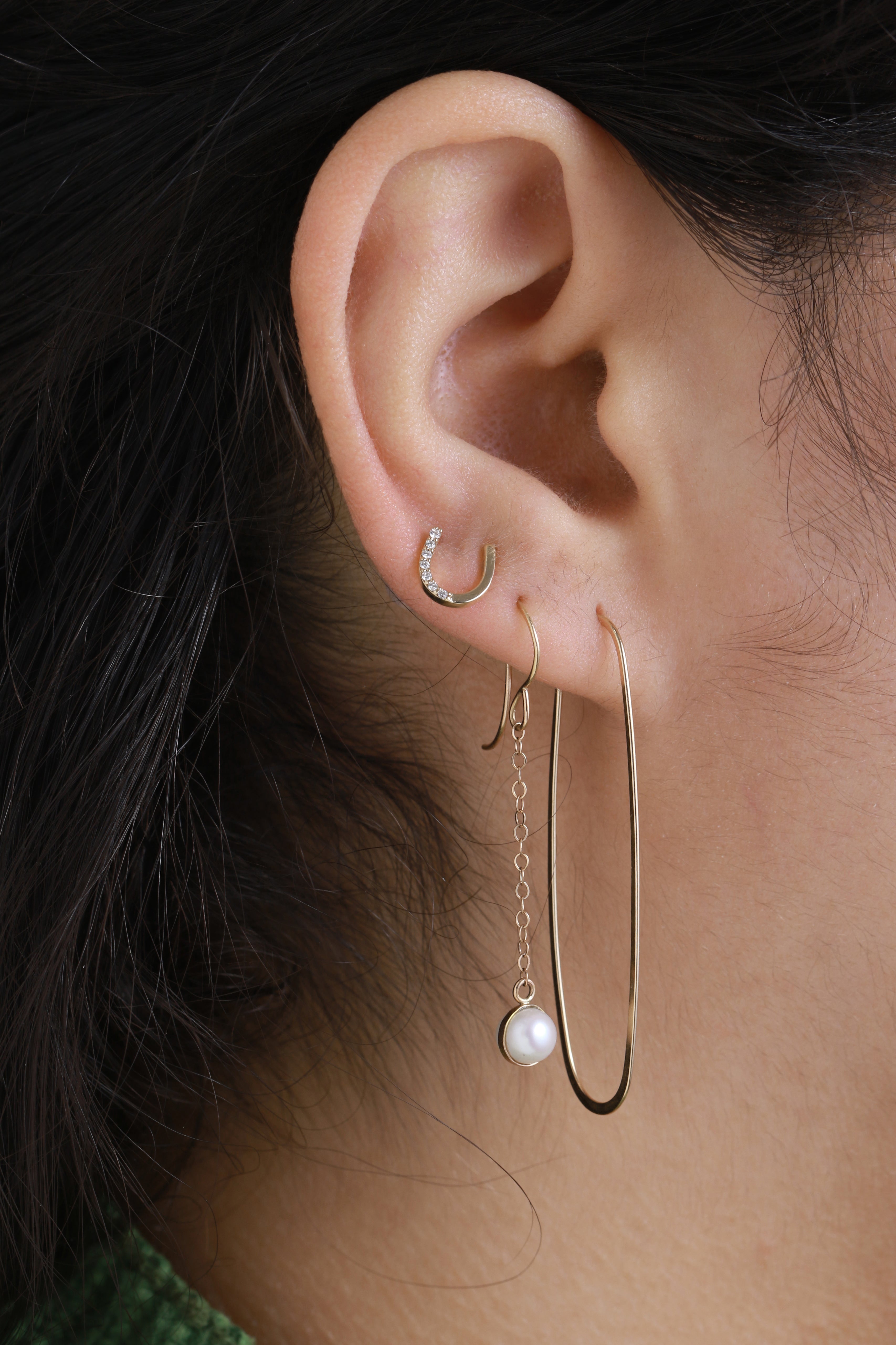 Elliptical Hoop Earrings Earrings 756A5434