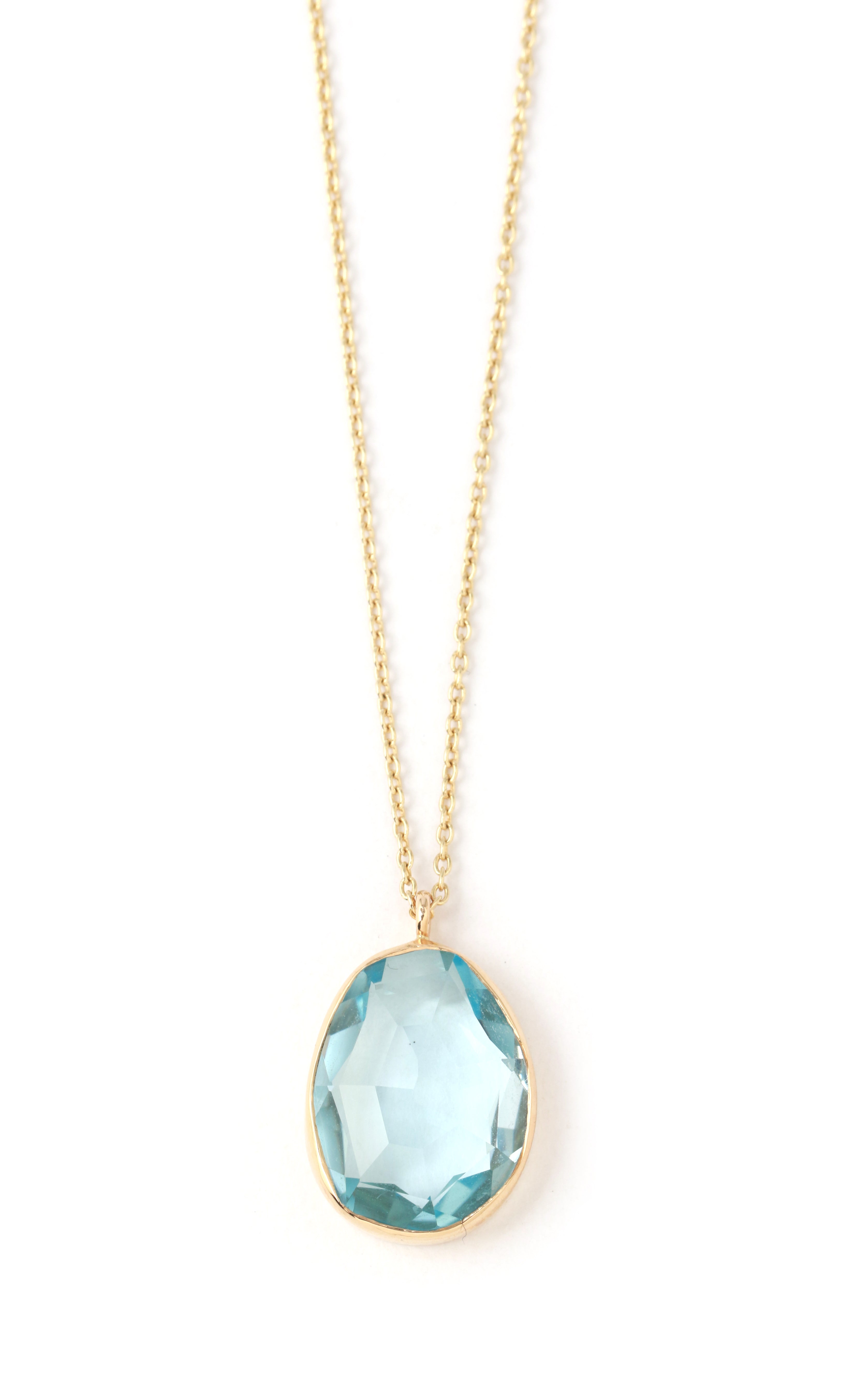 Freeform Blue Topaz Pendant Necklace Necklaces 756A6494_d8200388-61d1-4420-8d58-1c727e7ed98f