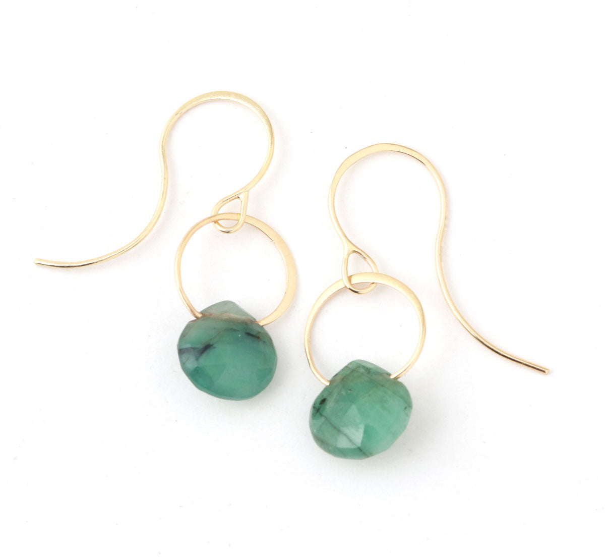 Emerald Single Drop Earrings EARRINGS E2255GEM_9280216a-4e2a-4c7d-bc0a-c37e284e08f1