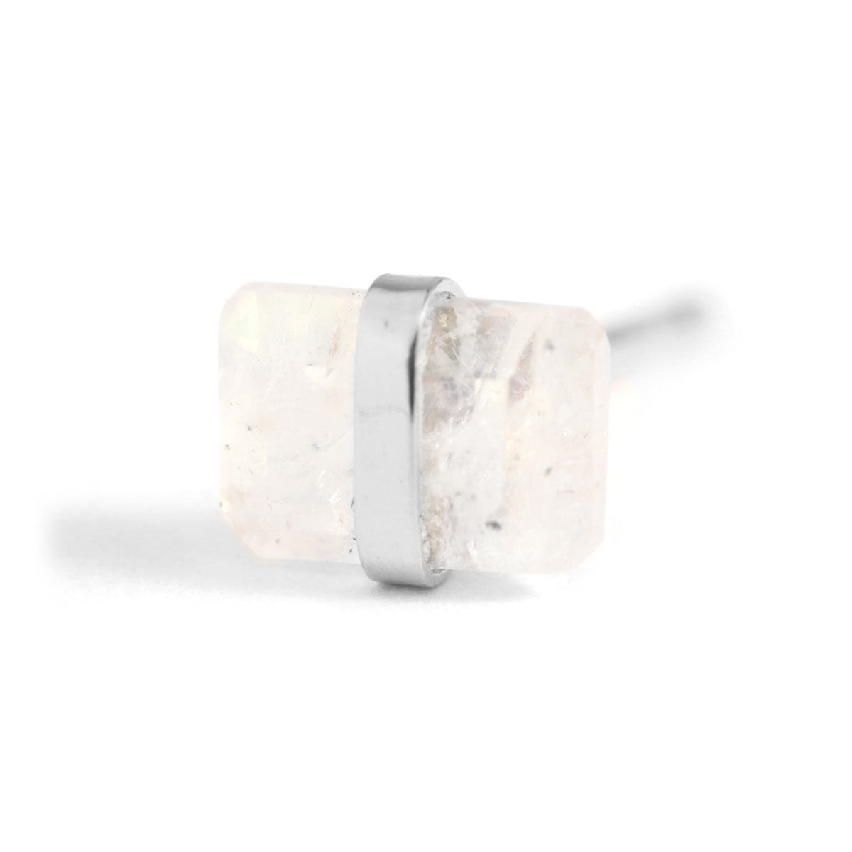 Bezel Wrapped Baguette Stud (half pair) Sterling silver Rainbow Moonstone Earrings E3111RMSs_copy_a217f598-a93c-44c4-91fb-198d0d5bbff3