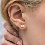 Diamond Bezel Wrapped Iolite Stud Earrings Earring E3191GMOPOMcopy