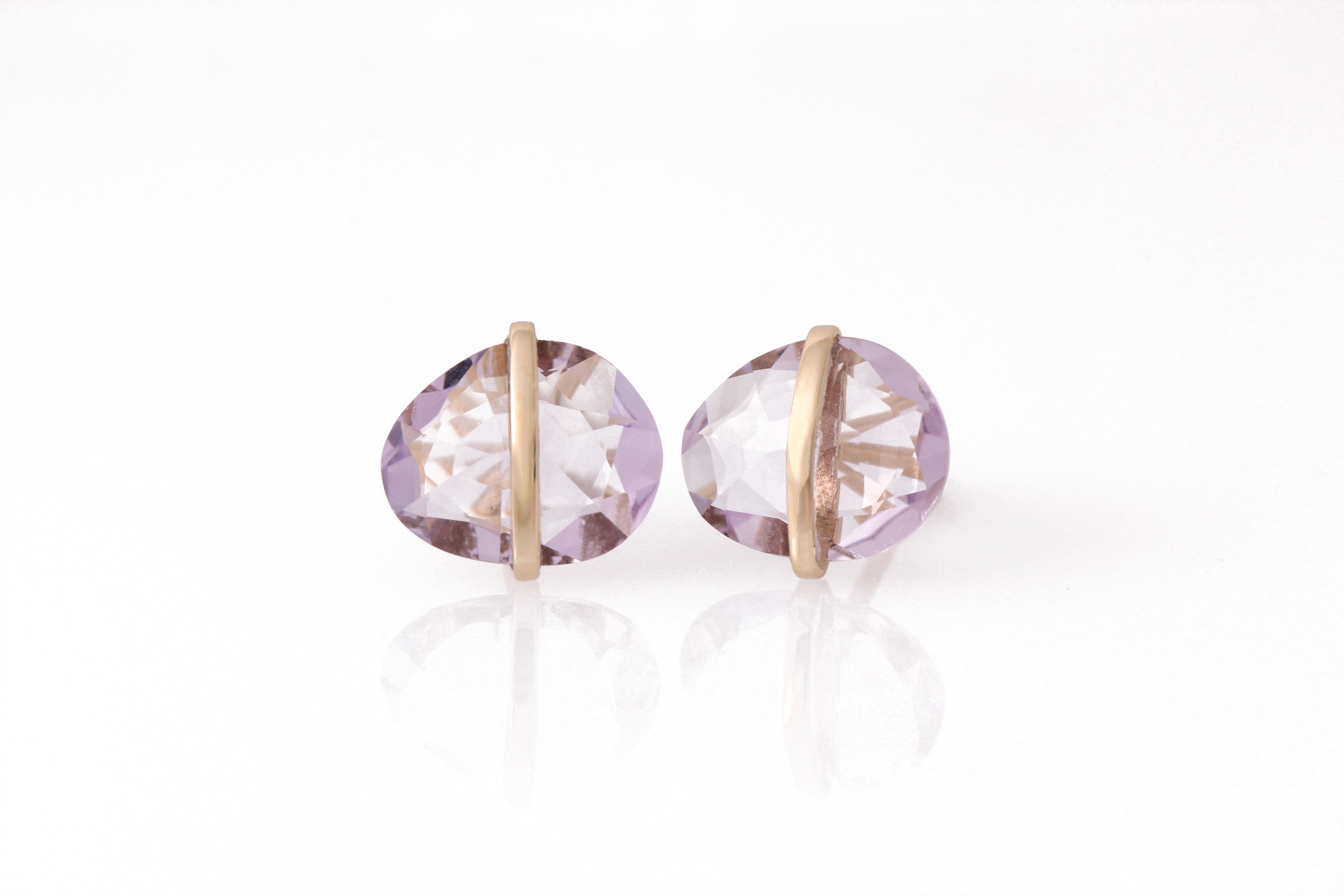 Large Bezel Wrapped Freeform Stud Earrings Amethyst Earrings E3212GAMEcopy_1d61eb44-c90f-4dfd-ac16-6a5afd0293b1