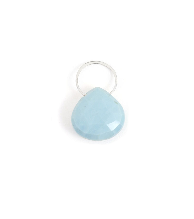 Blue Opal charm Silver Charm EC19s