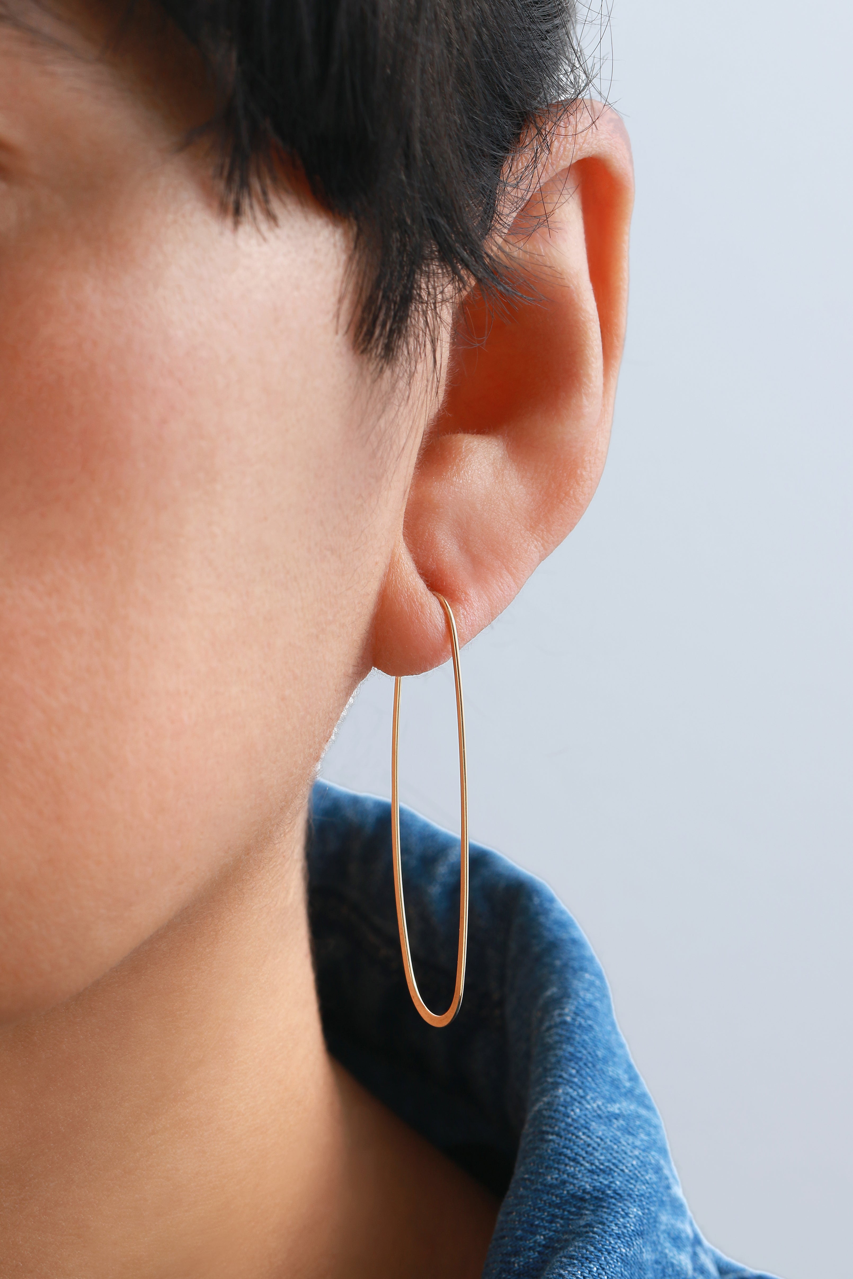 Elliptical Hoop Earrings Earrings EHG-2