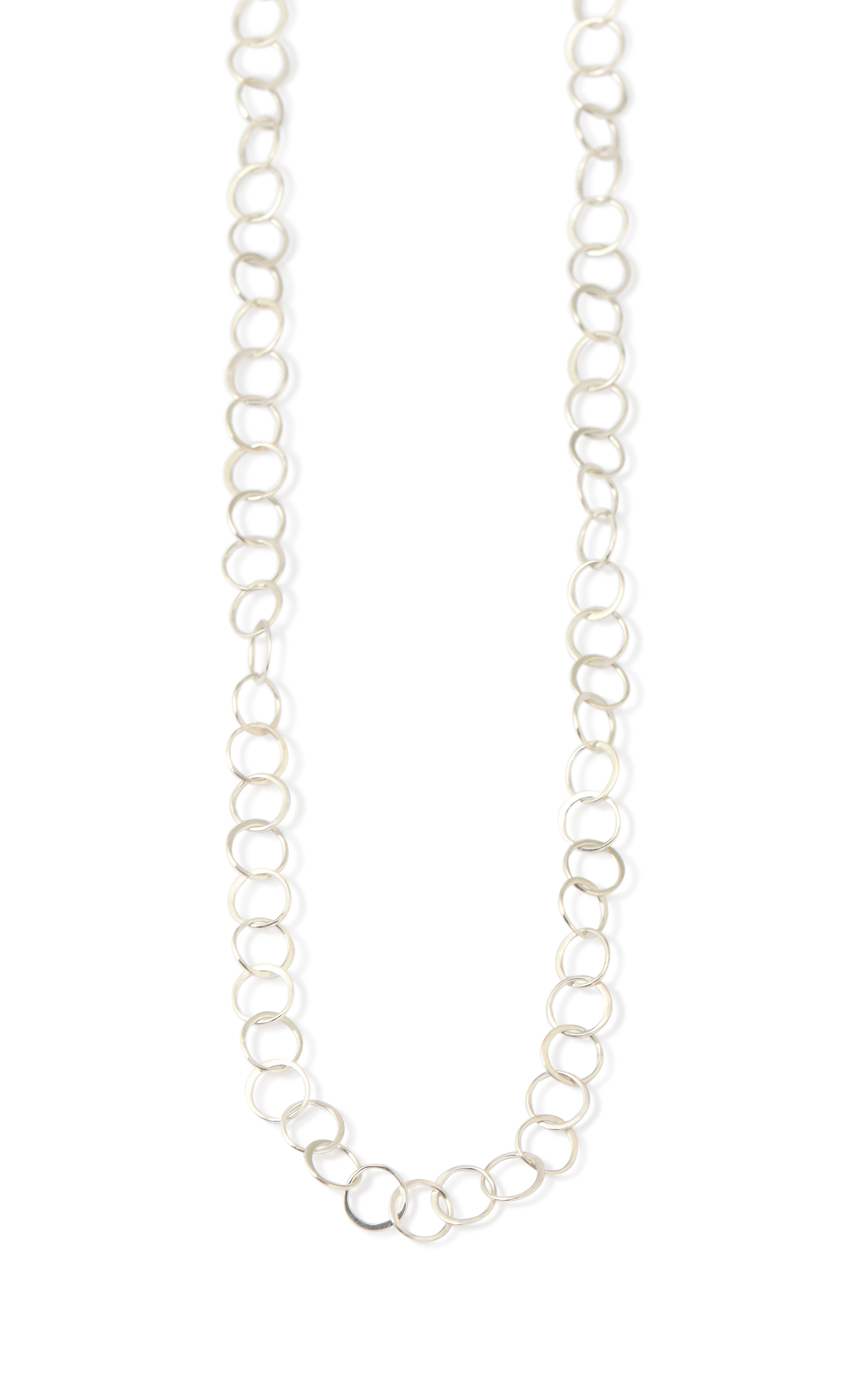 Mini Link Chain Necklace Silver Necklaces N613