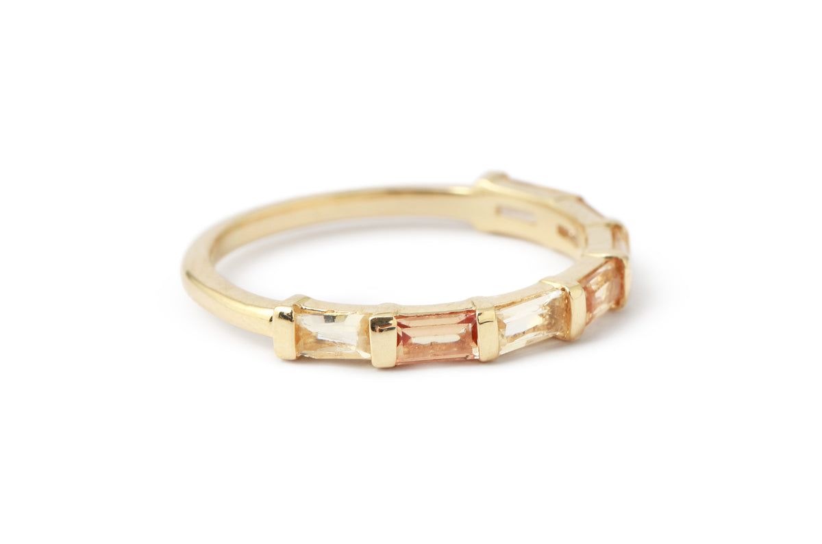 Farrah Topaz Baguette Ring by Ladha Stock Ring R18GT-7