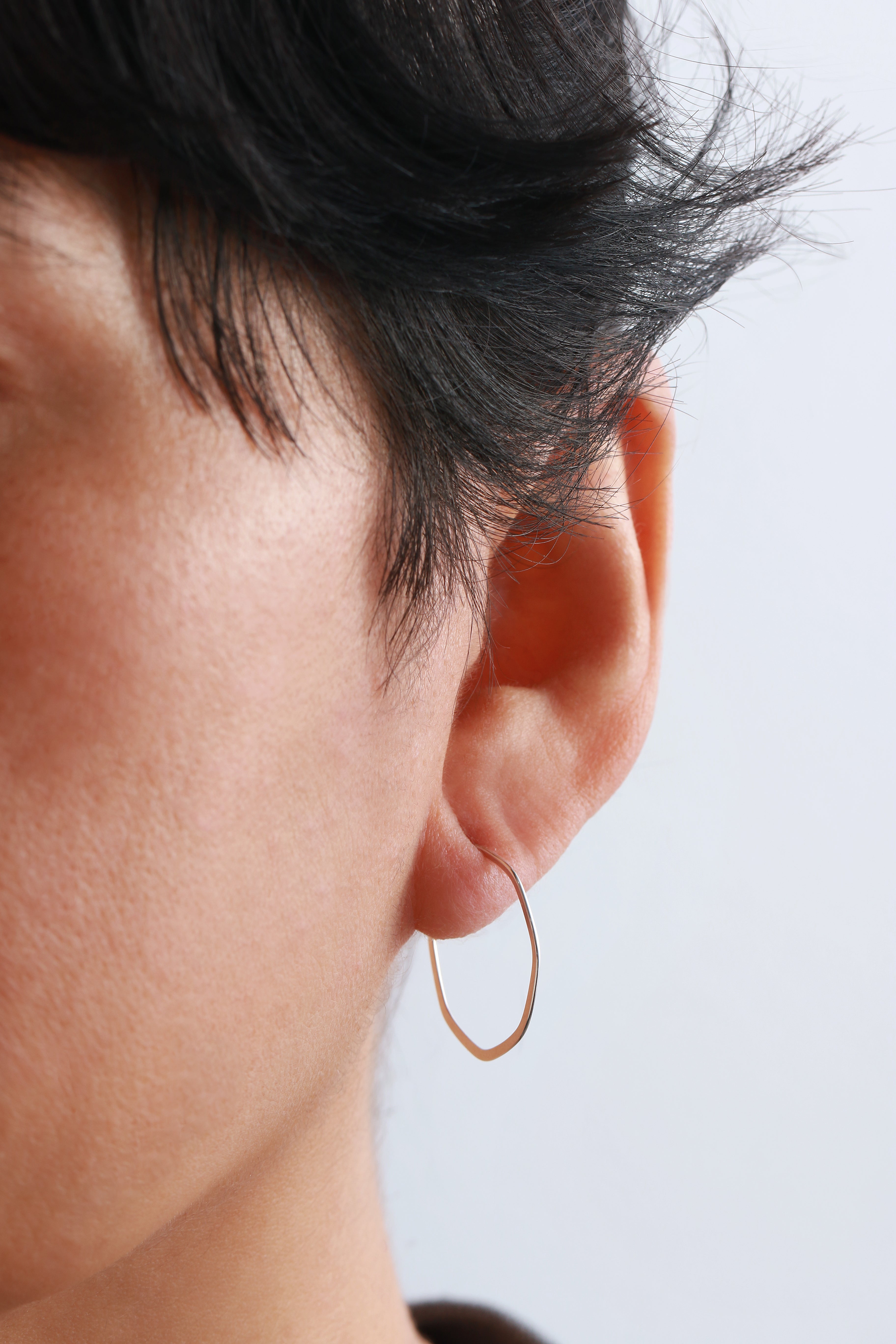1 Inch Octagon Hoop Earrings Earrings SOCTHS-5