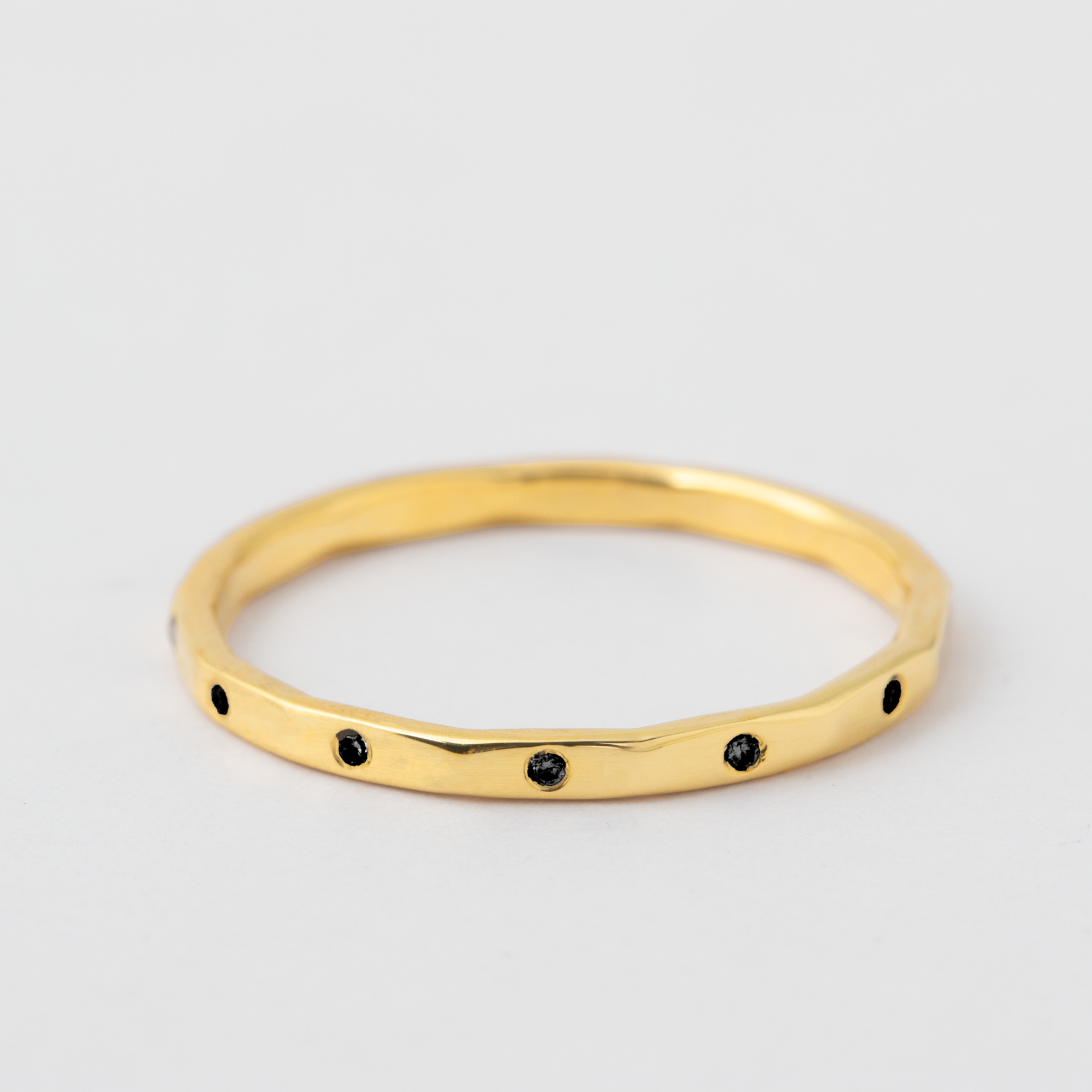 12 Black Diamond Band - 18k Yellow Gold Default Title Rings c935a30d3508bab9e0d541ba1dae40c3358fda53f8eb614a9e38a8b1c9117768