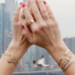 Cityscape Single Aquamarine Ring BFCM Stock Ring cityscape-onmod
