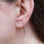 Mini Herkimer Diamond Stud Earrings EARRINGS e2535-onnmnod