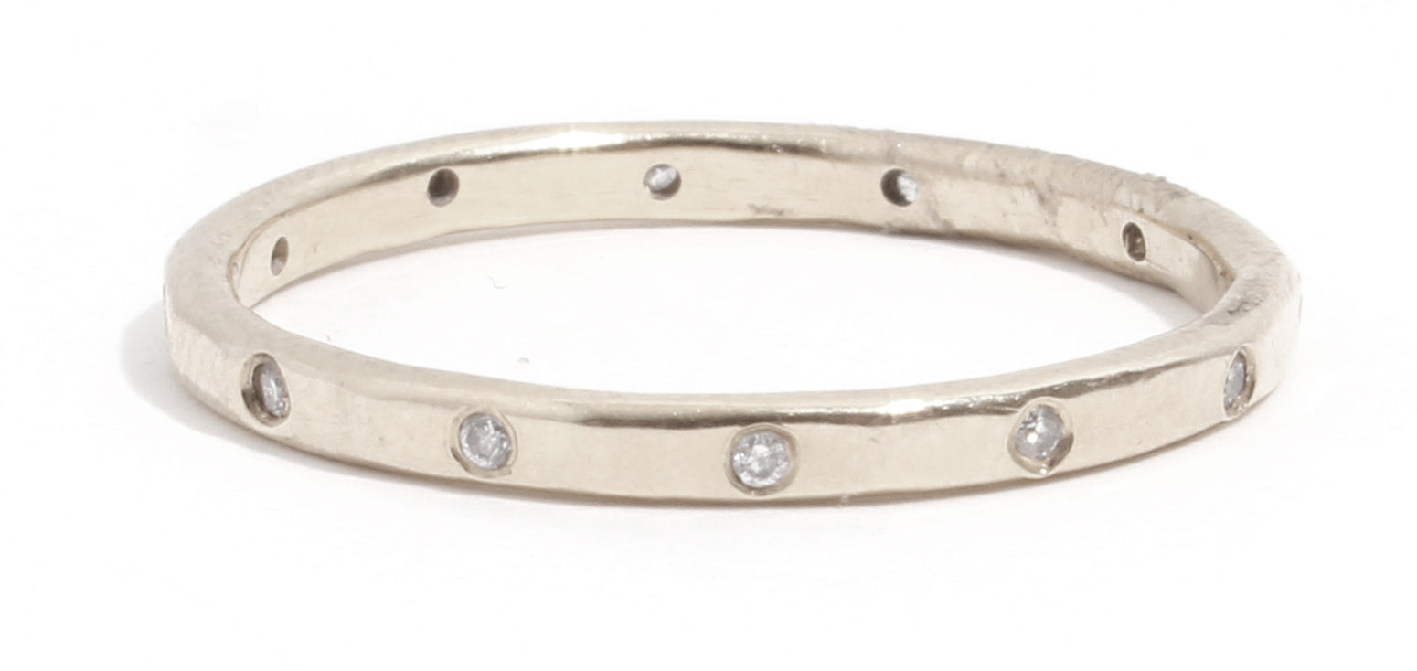 12 White Diamond Band - 18k White Gold Stock Ring lr373wg_baffecc3-9849-4d7a-9075-01f97854e4a8