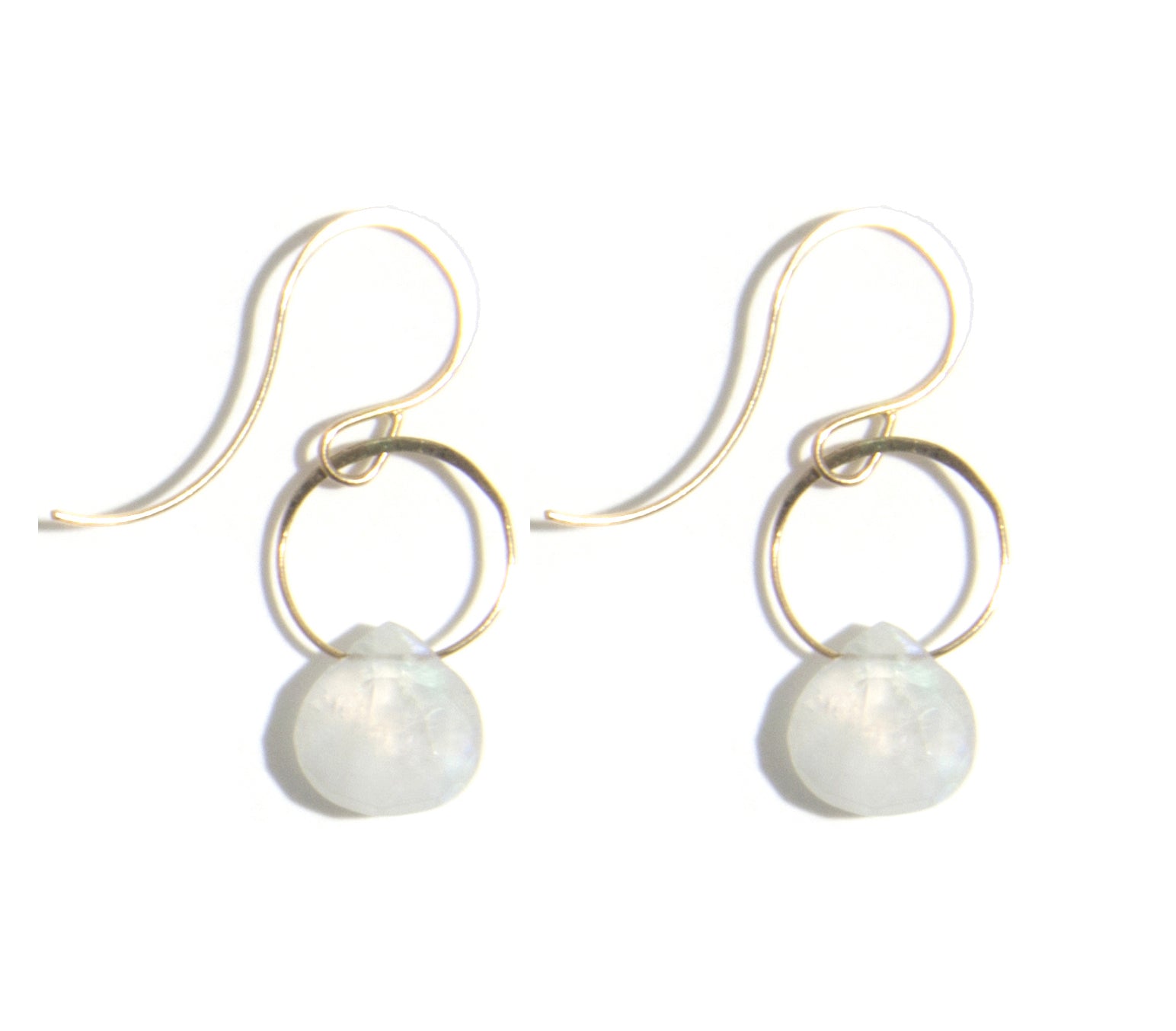 Moonstone Single Drop Earrings Earrings E2255RMS