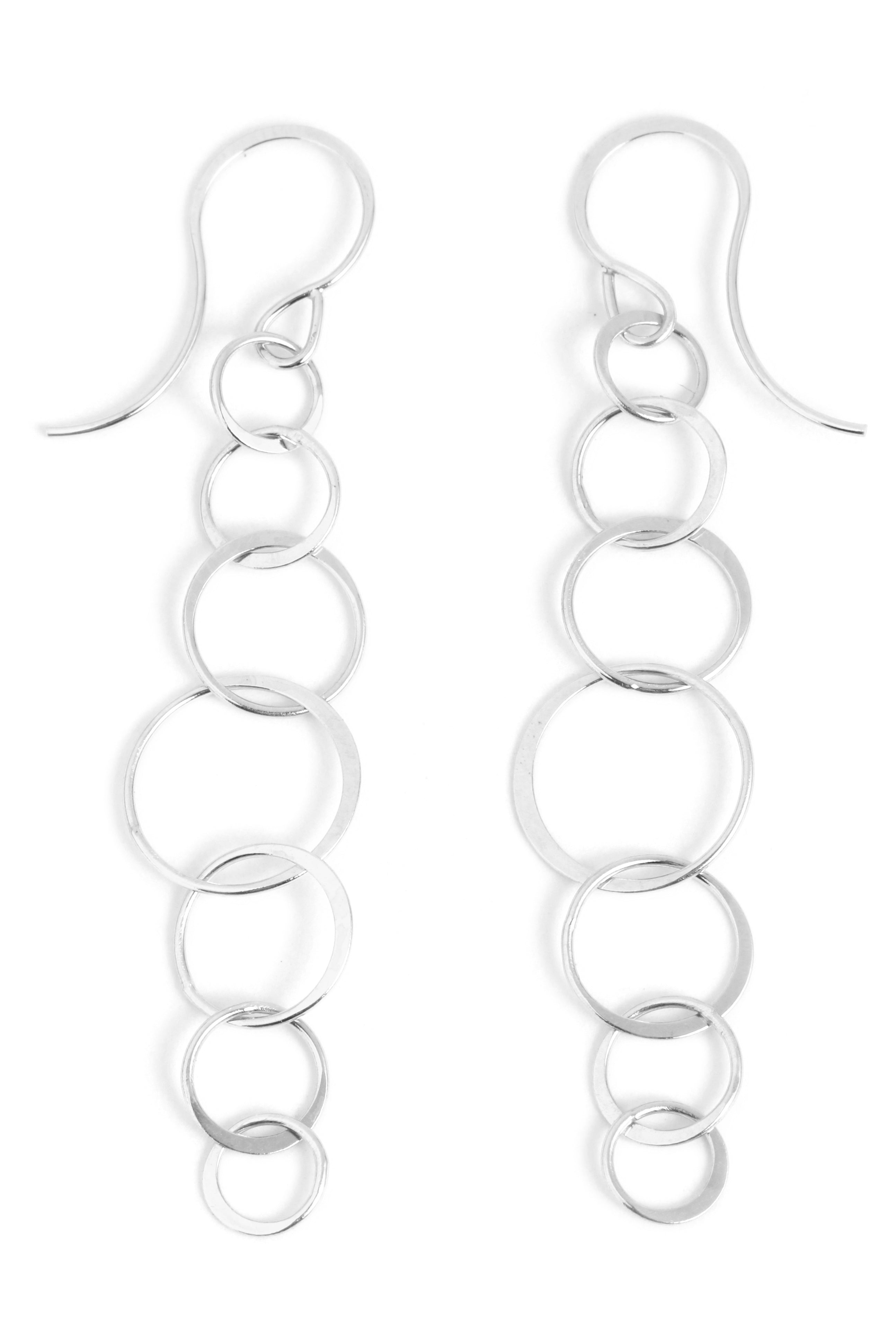 Long Lightweight Chain Earrings silver Earrings E2881_abb4f375-dc10-4e06-951a-5ea74aa201a2