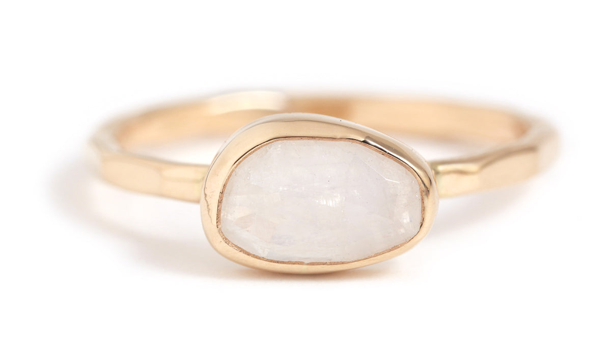 Freeform East-West White Topaz Ring Rings LR983