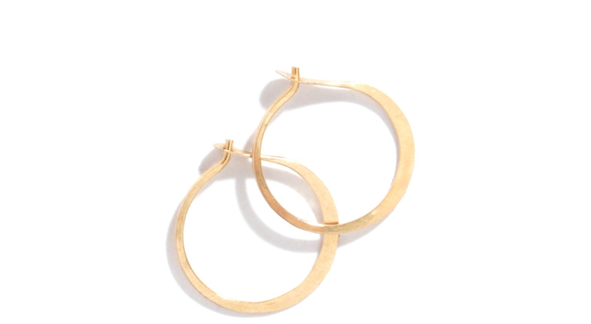 1/2 Inch Round Hoop Earrings Gold Earrings Tiny_Round_Hoops_Gold
