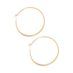 1.25 Inch Round Hoop Earrings gold Earrings XH