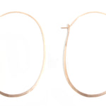 2.25 Inch Oval Hoop Earrings Gold Earrings XLOH_1