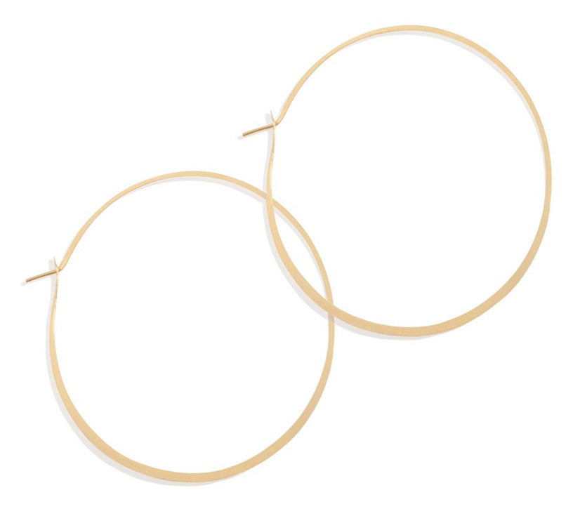 2.25 Inch Round Hoop Earrings gold Earrings XXLH