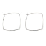 1.25 Inch Square Hoop Earrings Earrings msqhs